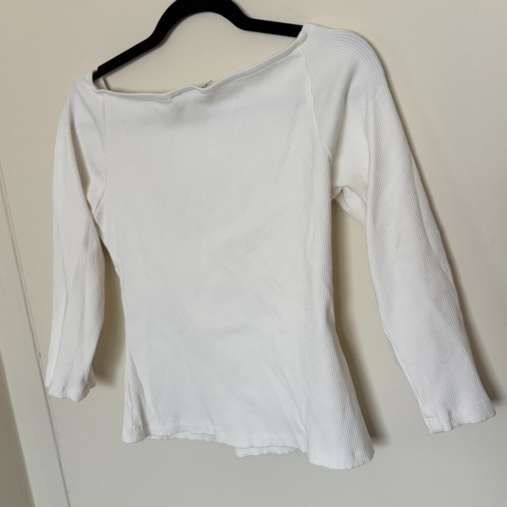 Vixen by Micheline Pitt Cream Tie-Me Up  Top - Picture 2 of 2